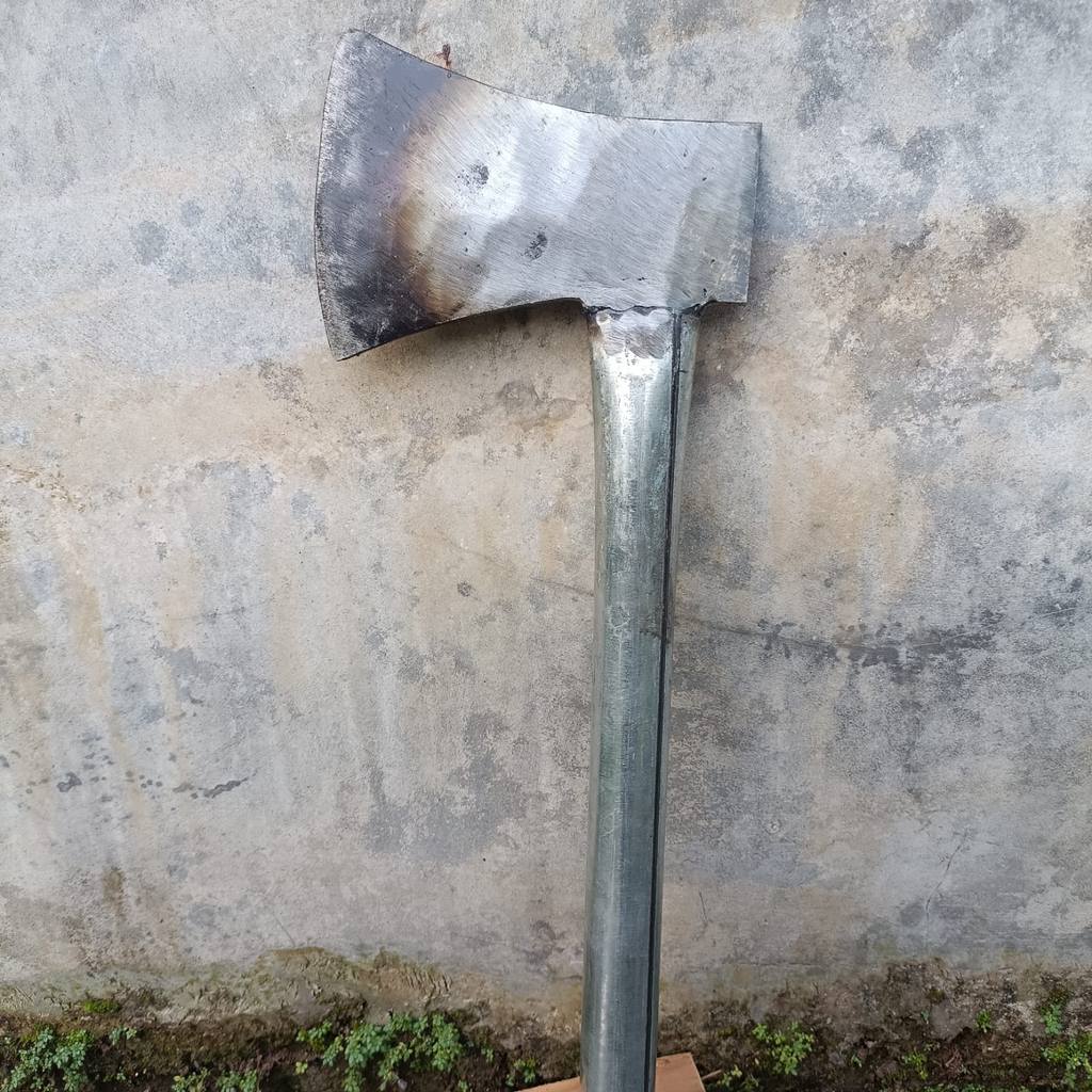 Kapak Cacah Tulang Super Tajam Siap Pakai - Kampak Baja Per Full Las