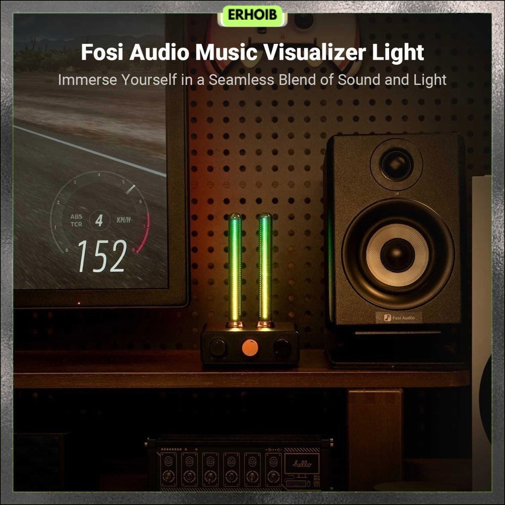 Fosi Audio LED Bar Music Rhythm Visualizer Ambient Light Desktop RGB - AH-01A