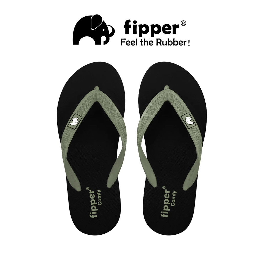 Fipper - Comfy Black / Green Schist