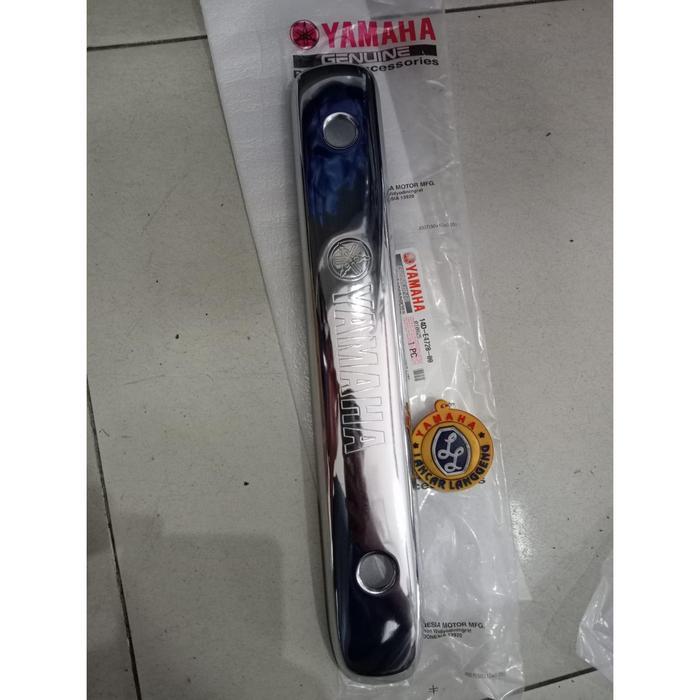 COVER KNALPOT / TAMENG KNALPOT YAMAHA MIO SMILE / MIO SOUL ORIGINAL YGP - CROOM