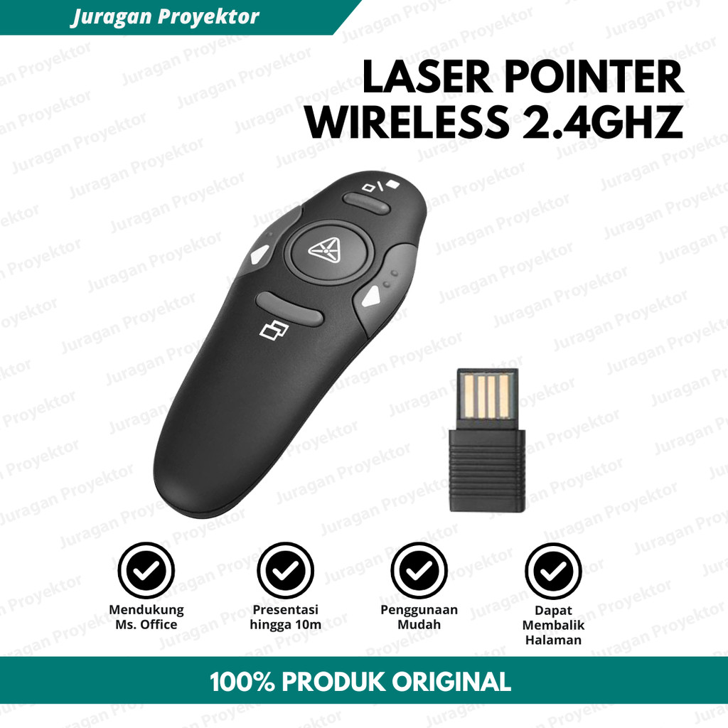 Laser Pointer Presentasi Wireless | Mouse Presentasi | Alat Pointer Presentasi | Wireless Presenter 