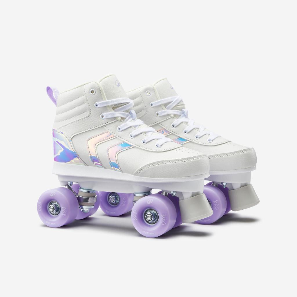 Oxelo Quad Roller Skates 100 - Lilac 8828303 BISA COD