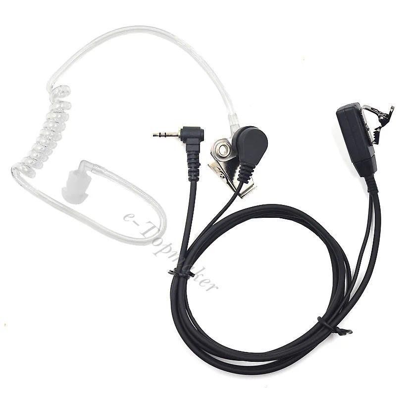 Police Walkie Talkie Air Tube Earpiece with PTT Mic Headset for Motorola Rao TLKR T92 H2O T80 Extrem