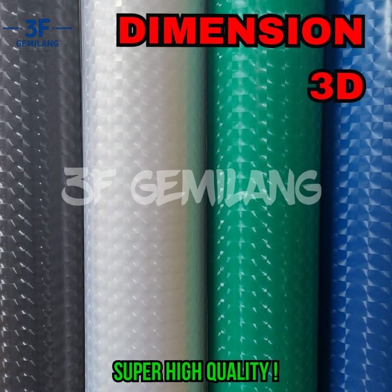 Fiber Plastik Penutup Pagar DIMENSION GLASS 3D Meteran