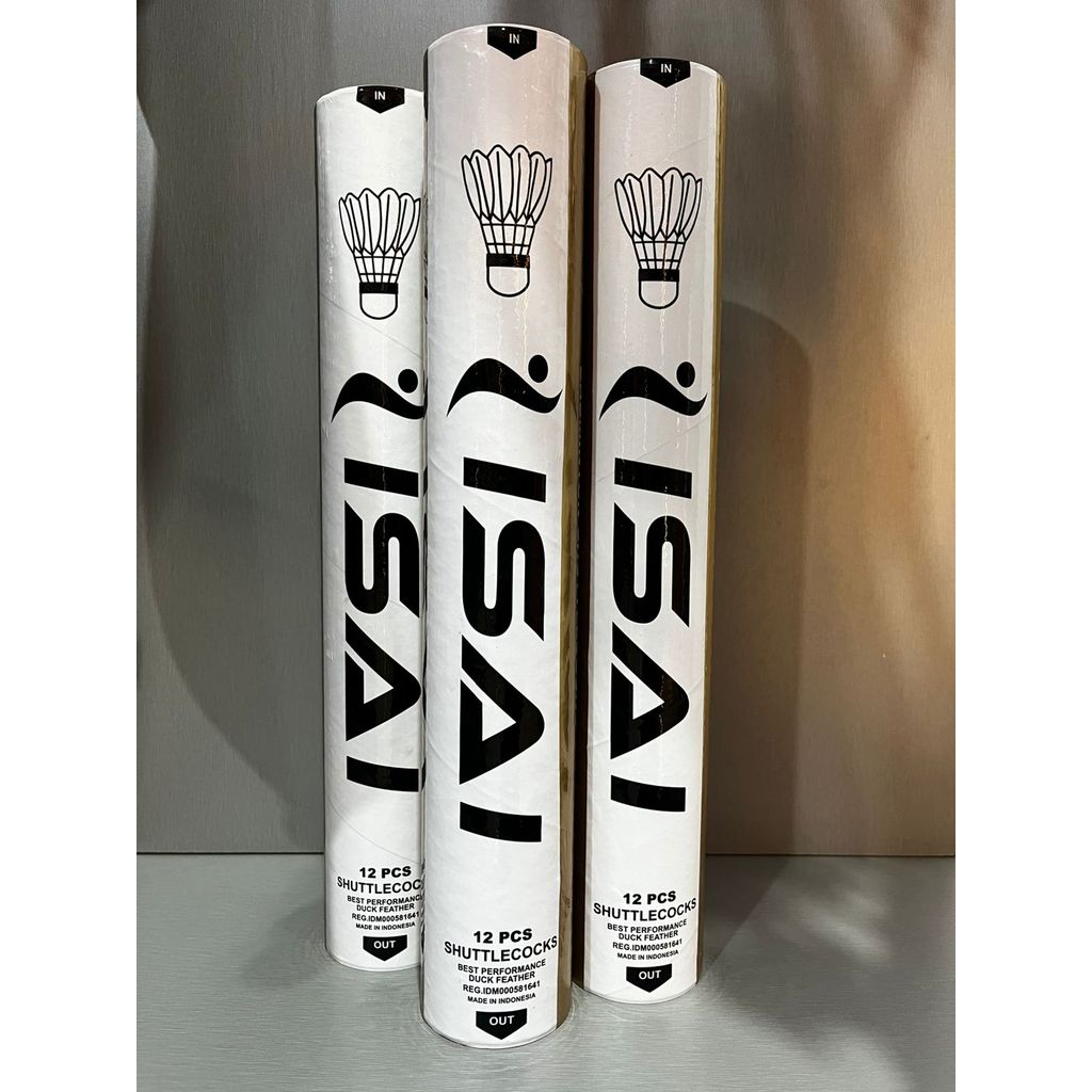 Isai Gold Shuttlecock Badminton Isai / Bola Badminton Original 