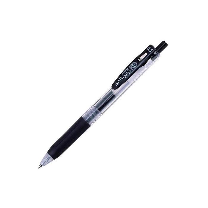 pulpen hitam gel ink sarasa zebra JJ15BK BLACK 0.5 Pen Clip jel ATK0272SR - PULPEN