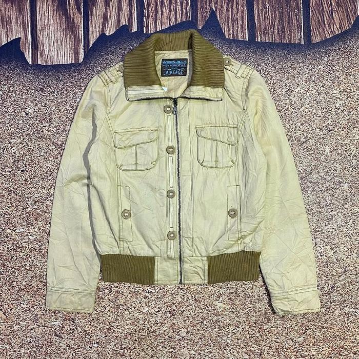 vintage jaket JACK N JILL multi pocket banyak saku jaket tebal motoran murah bagus size M