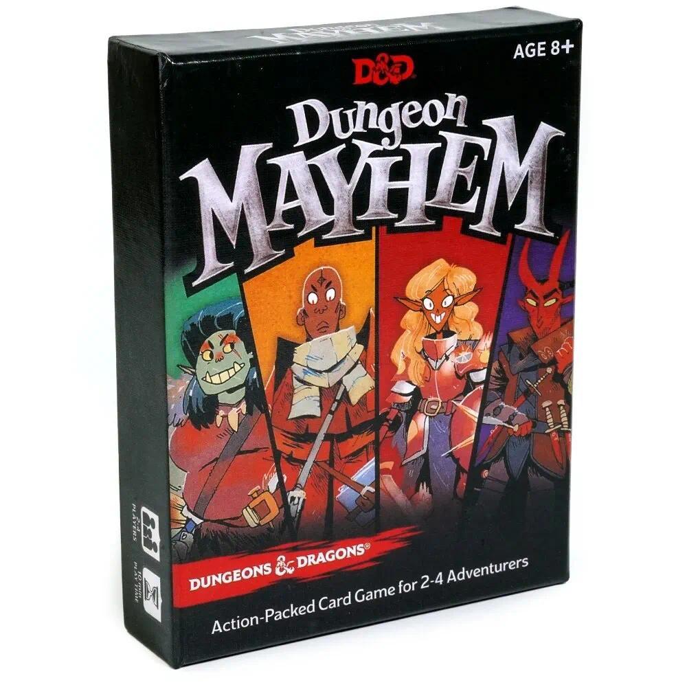 Dungeon Mayhem Dungeons Dragons Card Game 120 Kartu Permainan Papan Monster Madness Permainan Pesta 