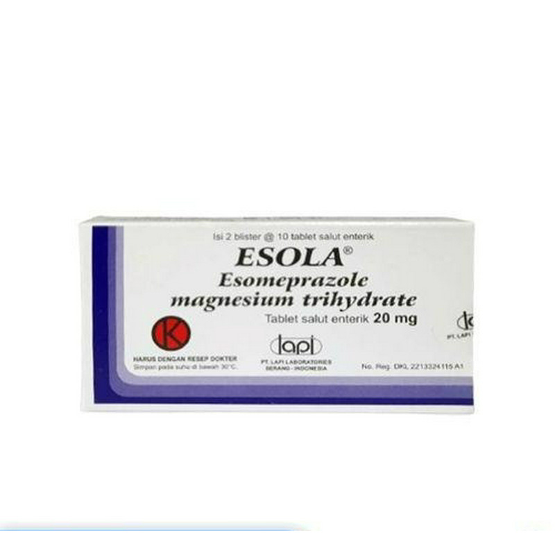 ESOLA 20 22.545 MG 1 BLISTER @ 10 TABLET SALUT ENTERIK