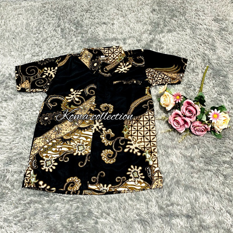 kemeja batik anak lengan pendek Seruni Coksu / kemeja anak / kemeja Anak kondangan Fashion bisa COD