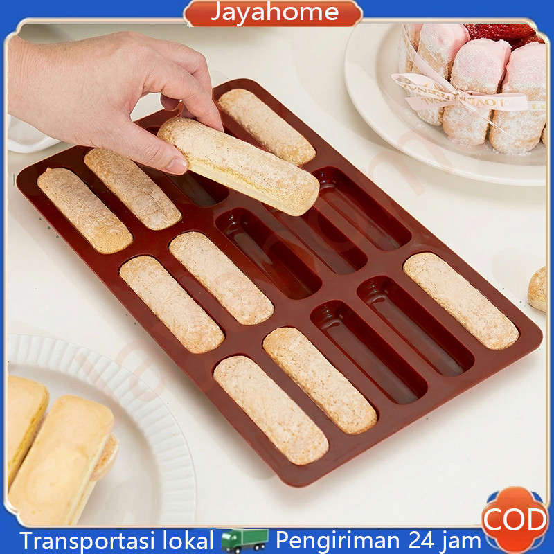 15-Linked Silicone Long Strip Cookie untuk Cetakan Mousse, Cerutu, dan Financiers