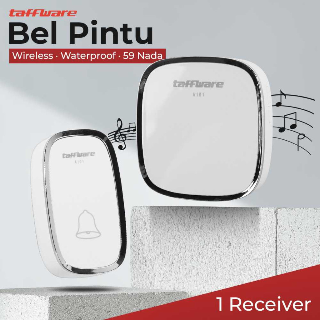 Taffware Bel Pintu Wireless Doorbells Waterproof 36 Nada - A101