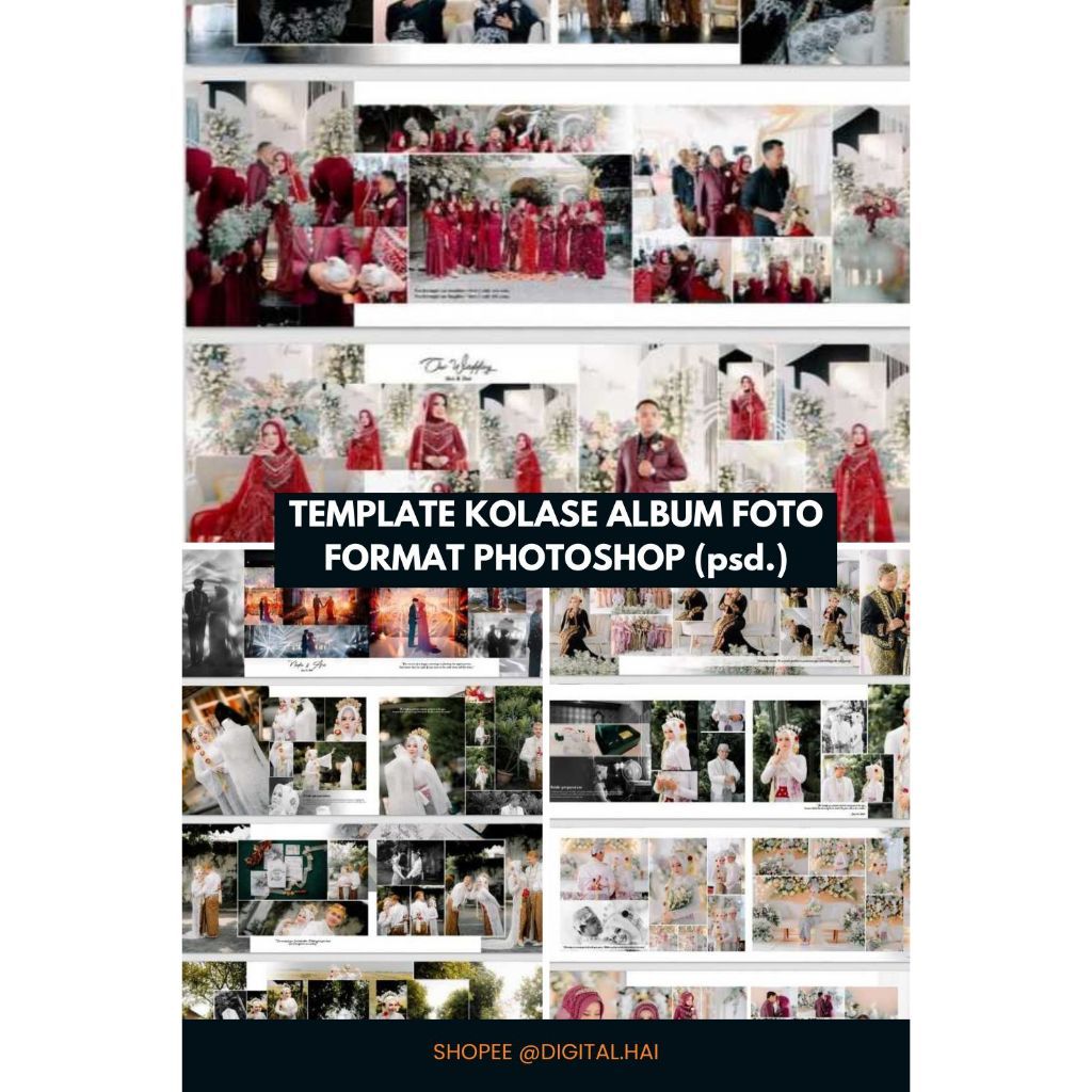 5200++ KUMPULAN TEMPLATE KOLASE ALBUM FOTO  FORMAT (psd.)
