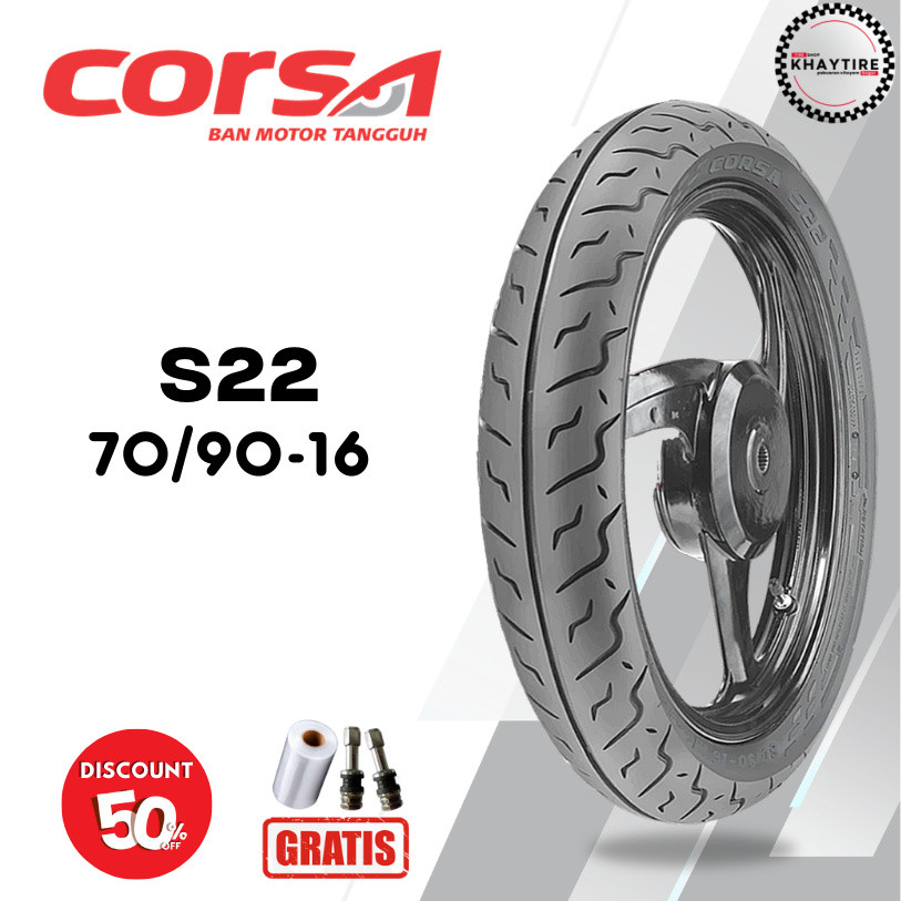 Ban Motor SKYWAVE NOUVO CORSA S22 70/90 Ring 16 Tubeless
