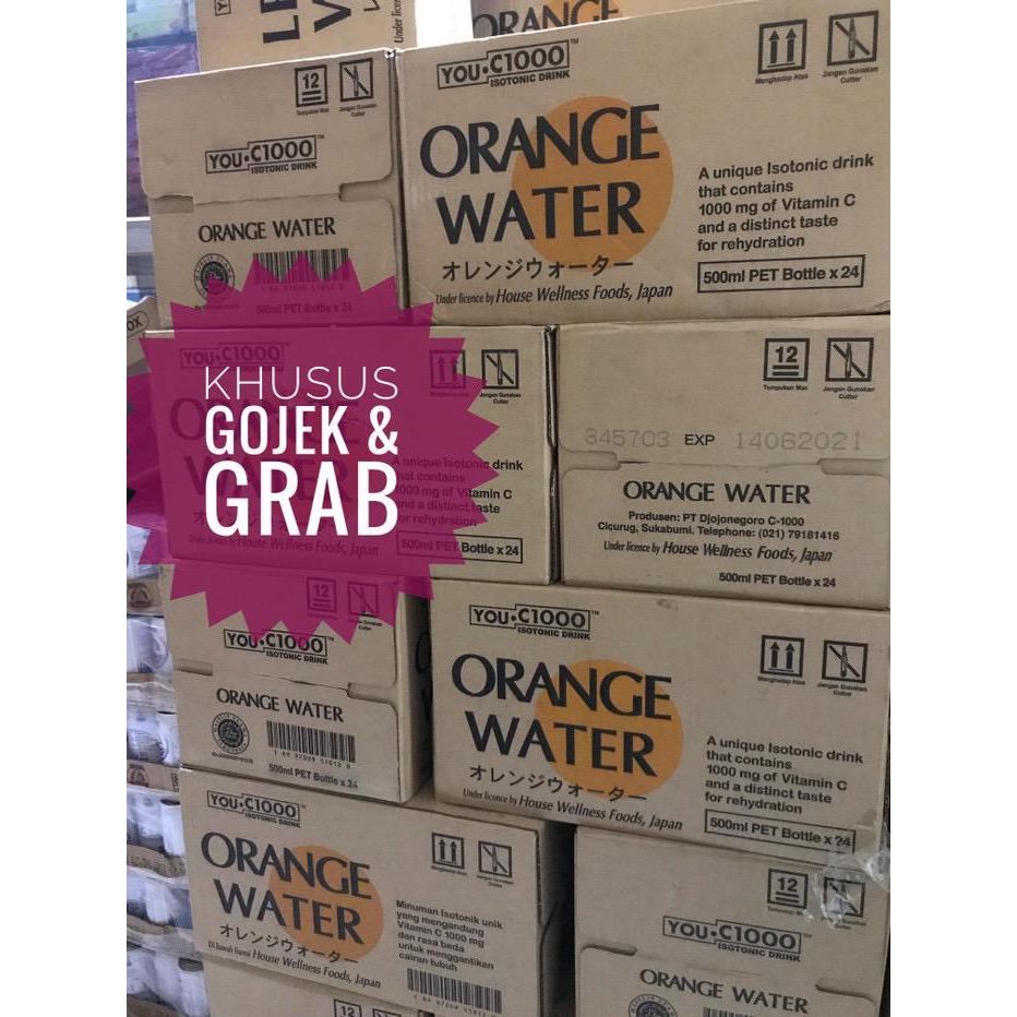 You C 1000 Orange Water botol plastik isi 24 btl Terlaris