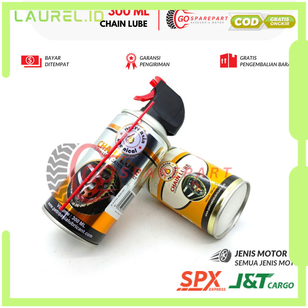 CHAIN LUBE 300 ML CHAIN LUBE HONDA BEAT / MINYAK RANTAI MOTOR VARIO / PELUMAS RANTAI JUPITER Z / ANT