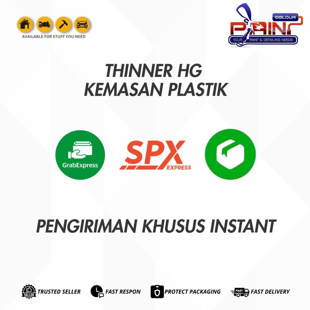 Thinner HG Kemasan Plastik Pengencer Cat Mobil Motor untuk Cat Duco dan Top Coat
