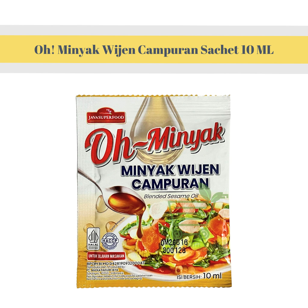 Oh! Minyak Wijen Campuran Sachet 1PCS 10ML / Sesame Oil Sachet / MInyak Wijen Sachet HALAL