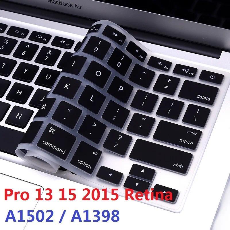 TPU Skin for Macbook Pro 13 15 2015 Retina A1502 A1398 US EU Keyboard Cover English For Macbook Reti