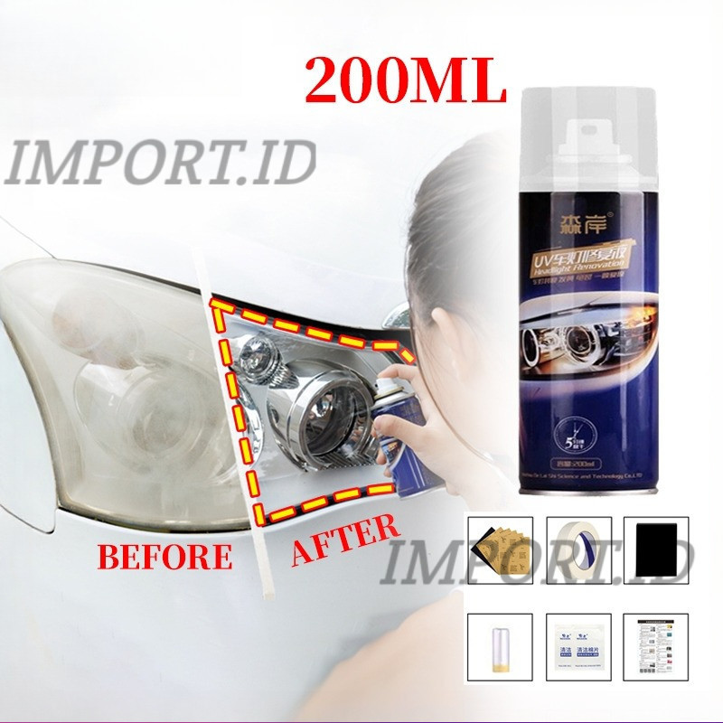 Pengkilap Mika Lampu / Headlight Restored / Pembersih Kaca Lampu Mobil Kusam / Headlight Restored / 