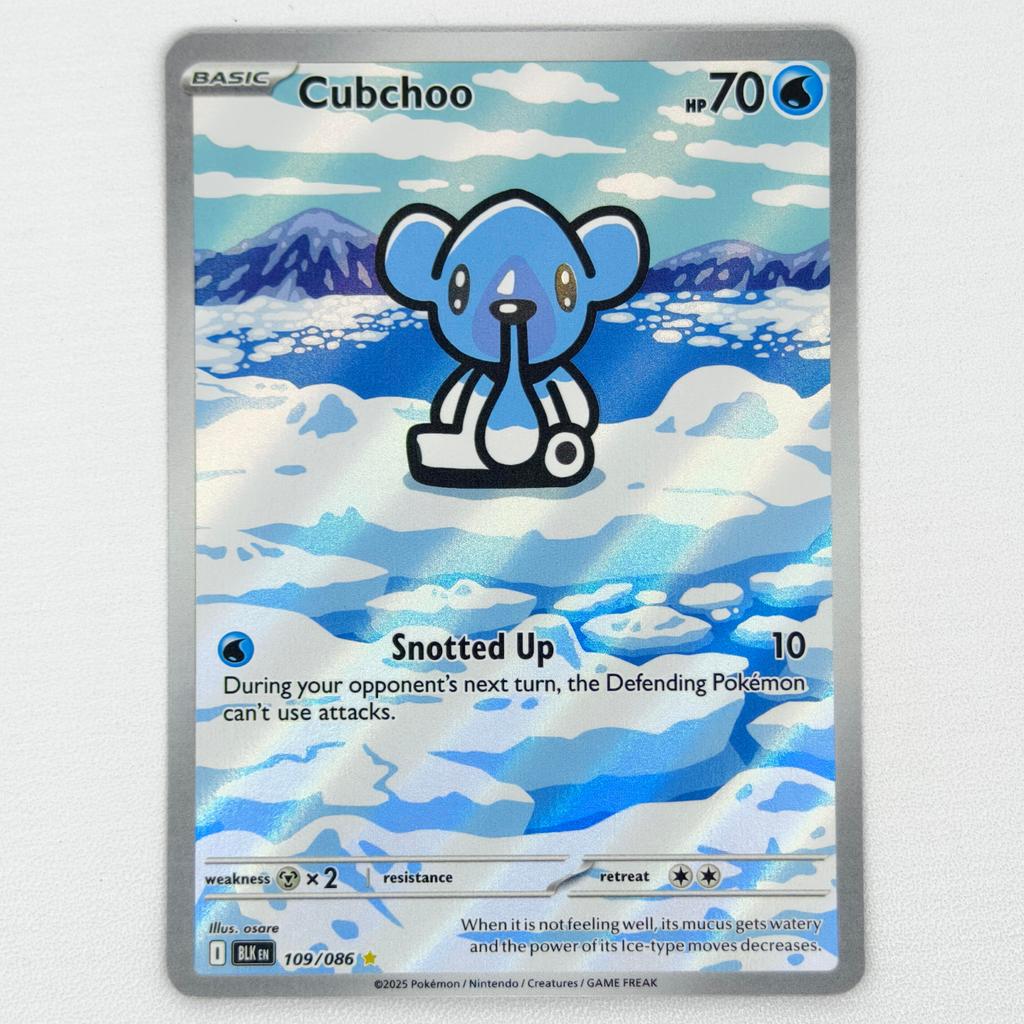 Cubchoo AR 109/086 English Pokemon TCG Phantasmal Flames
