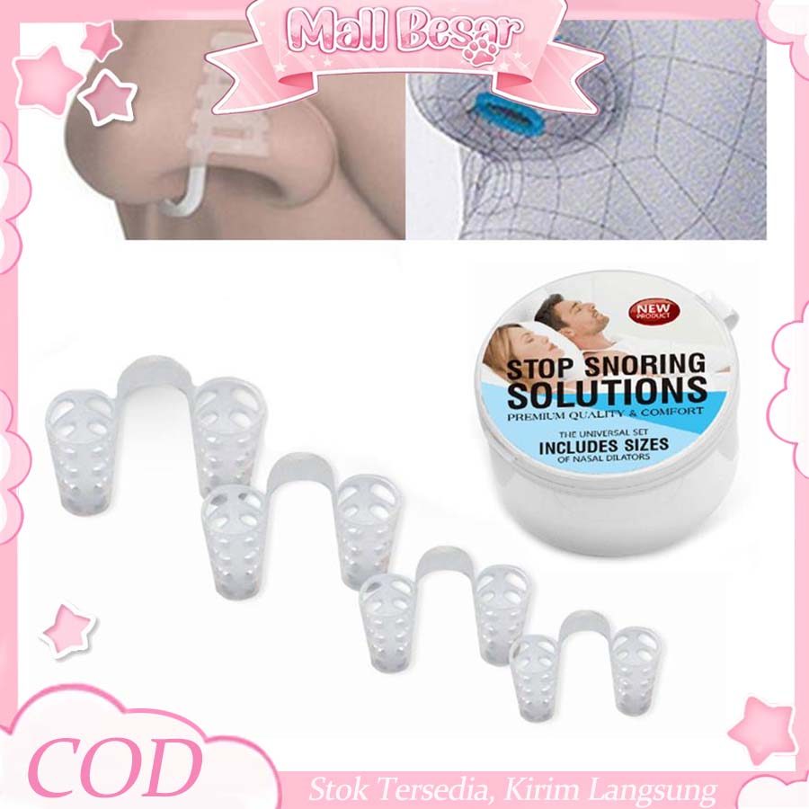 Nose Clip Silikon Anti Dengkur Alat Penghenti Ngorok Untuk Tidur Nyenyak Pria Wanita Dewasa