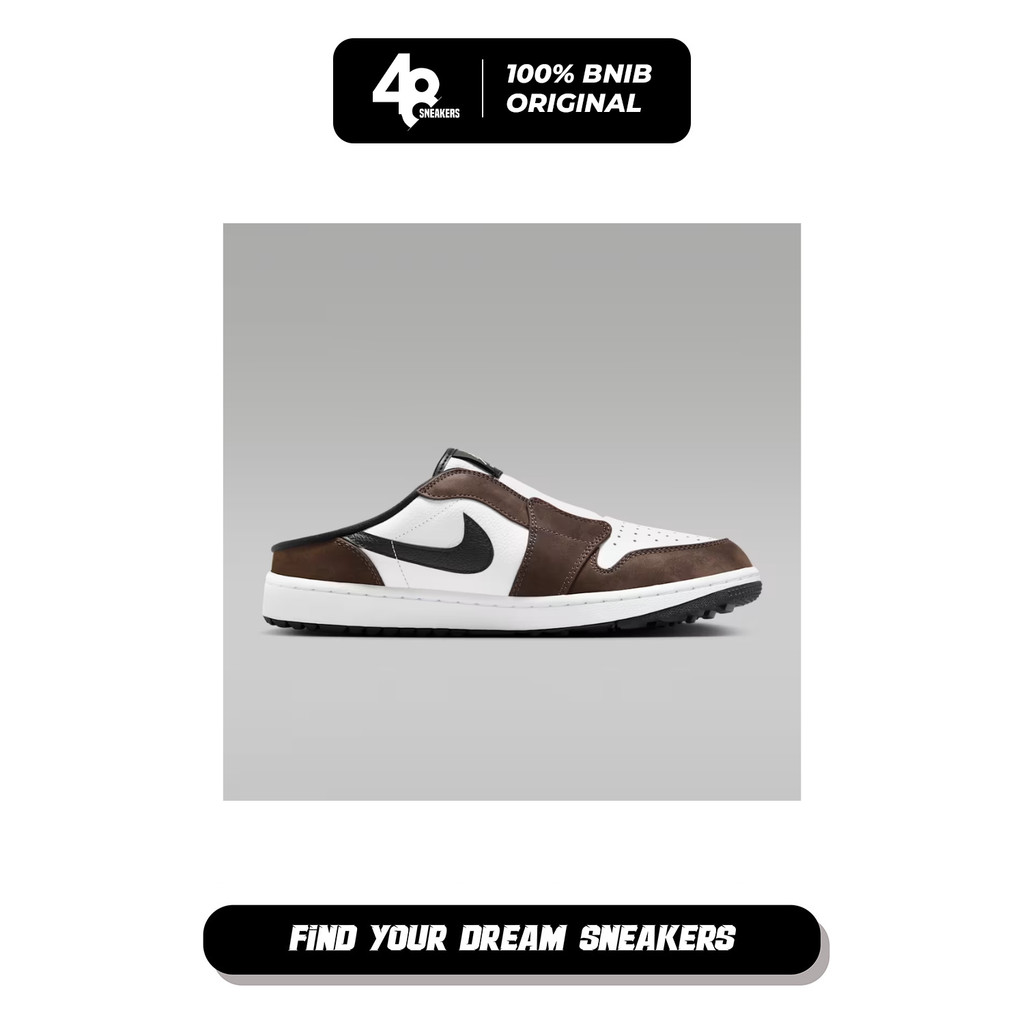 Sepatu Golf Pria Nike Air Jordan Mule Baroque Brown/White (FJ1214-200) Original