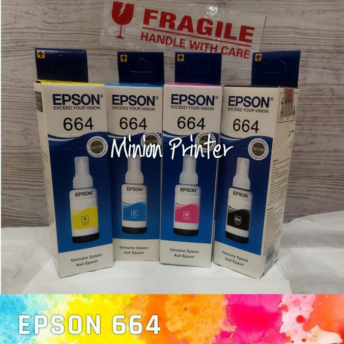 Murah MeriahTinta Epson 664 1 Set / Warna -For L110,L120,L310,L360,L385 Printer - epson 664 1 SETFG