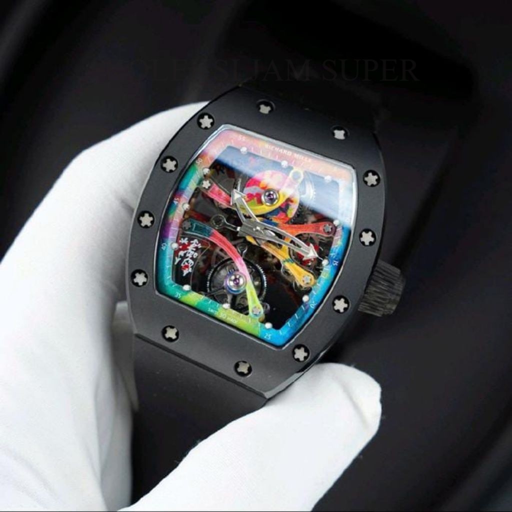 JAM TANGAN RM 68 - 01 CERAMIC BLACK SWISS AUTOMATIC DM 45MM