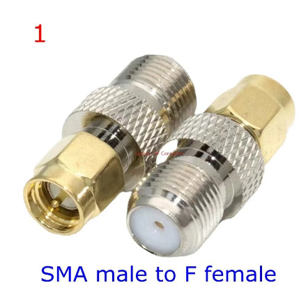 10/50/100pcs F female  to SMA female plug F female to SMA femal  SMA Female Socket Straight RF Coax 