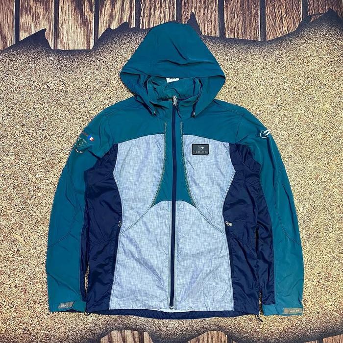jaket outdoor pria three colour block EIDER jaket running olah raga pria hoodie bisa di lepas murah 