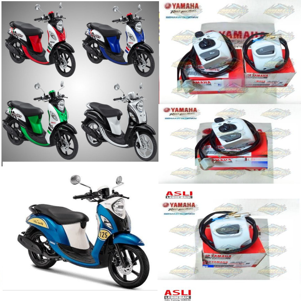 saklar kanan kiri yamaha Fino Fi 115 Fino 125 Original Yamaha YGP (Putih)