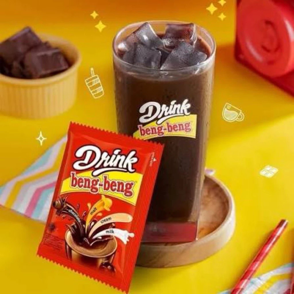 Beng Beng Drink 27gr harga ecer varian renceng / renteng Minuman Cokelat Coklat Drink tanpa free Pra