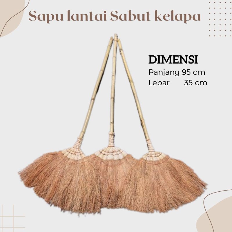 Sapu Ijuk/Sapu lantai Sabut Kelapa