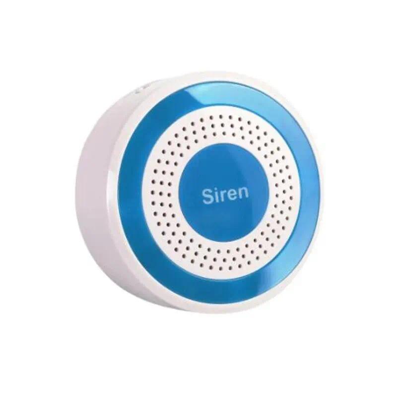 Wireless 433mhz Indoor Strobe Siren Sound and Light Siren 100dB Mini Standalone Strobe Siren Home Se