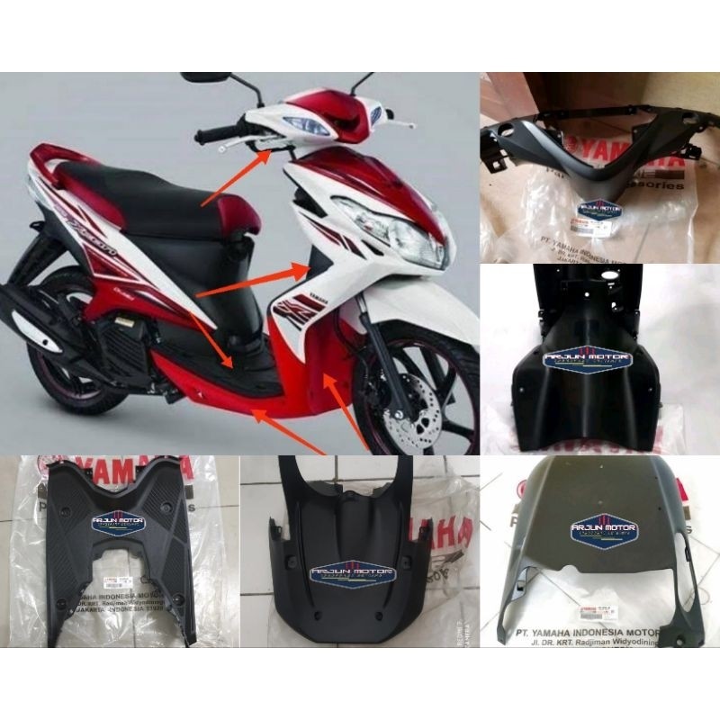 PAKET BODY KASAR BAGIAN DEPAN XEON KARBU 2010 Ampe 2012 original yamaha 5PC