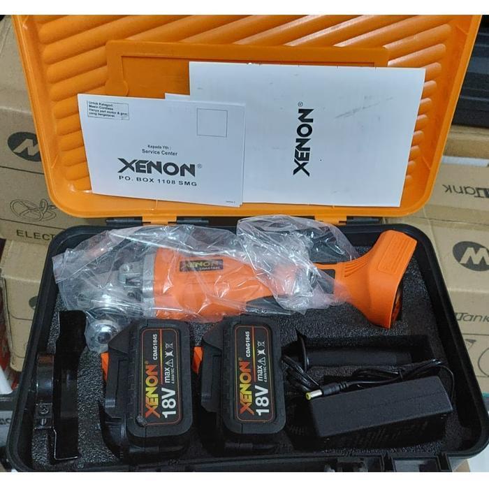 Ready XENON CDAG1845 Mesin Gerinda Cas Charger 18V Cordless Angle Grinder - XENON UNIT ONLY