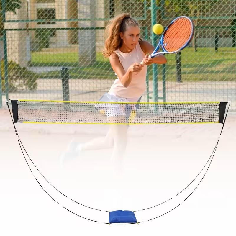 Net Bulu Tangkis Portable 1 Set Easy Net Badminton Indoor & Outdoor Praktis