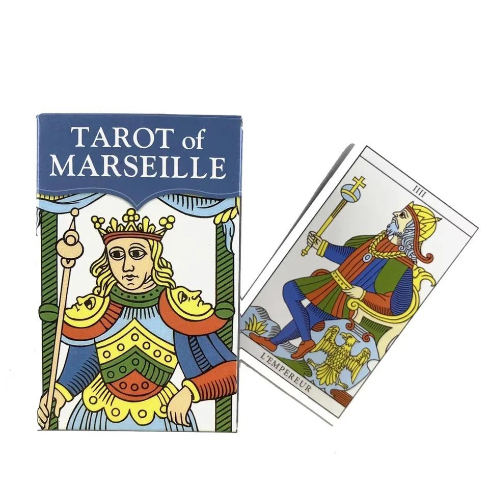 Mini Tarot Of Marseille, Kartu Tarot untuk Pesta Santai, Permainan Meja, Kartu Ramalan, Permainan un