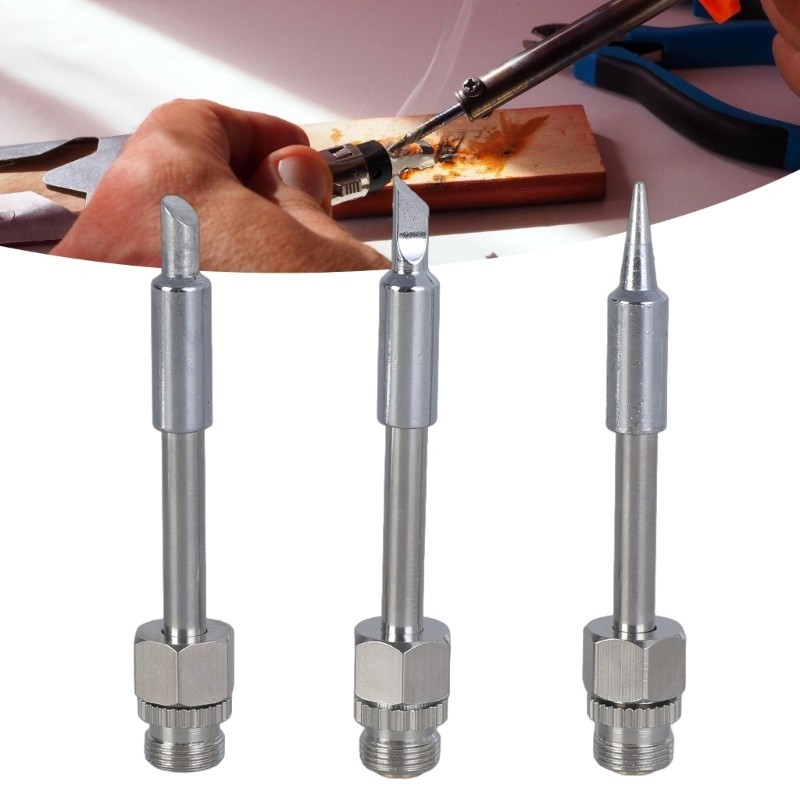 WOKER.ID 3 buah ujung besi solder antarmuka 510 ujung las Set ujung solder USB alat solder kepala la