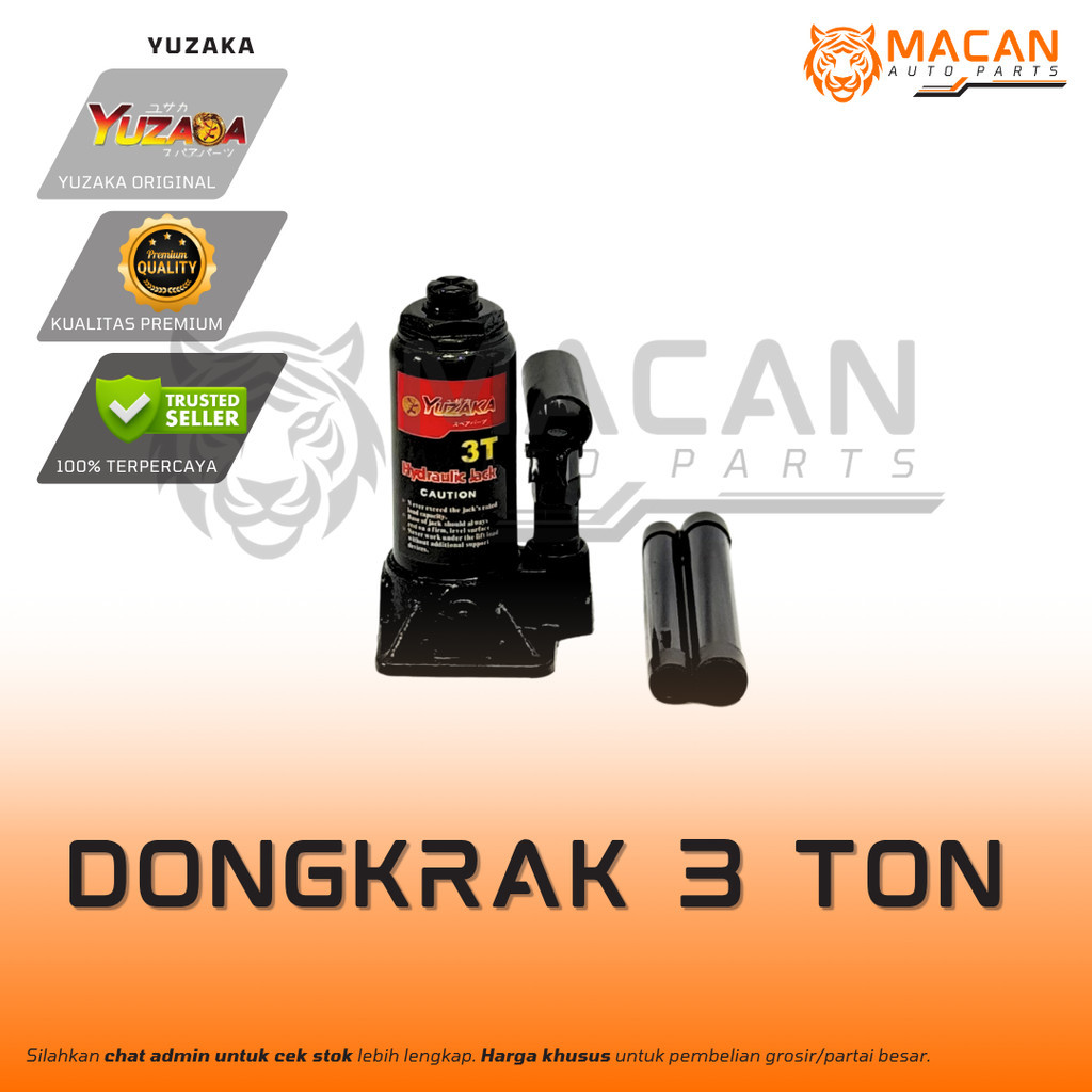 Dongkrak Mobil  3 Ton Yuzaka  Hydraulic Jack | ORI
