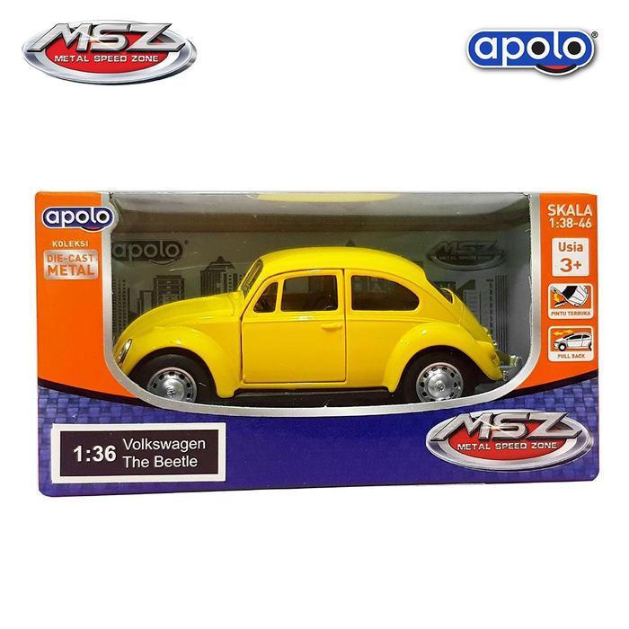 Agata Toys Official | Apolo MSZ - Diecast Car 1:43  Volkswagen The Beetle ( VOLKSWAGEN Official Lice