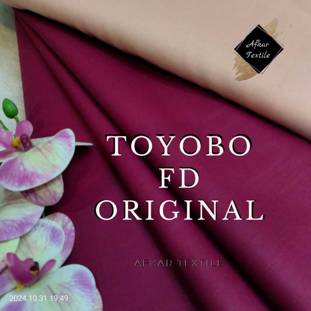Kain Katun Toyobo FD - Original FD Toyobo Made By FODU [Exclusive With Spun Cationic Yarn - Silk Fin