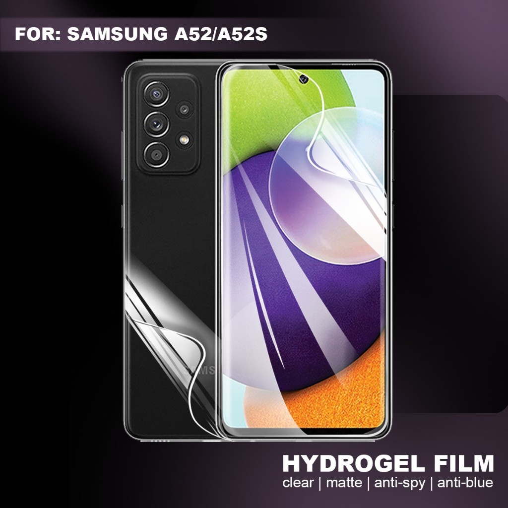 ID Anti Gores Samsung A52 A52s Hydrogel Film Screen Protector Clear Anti Glare Anti Spy Anti Blu Lig