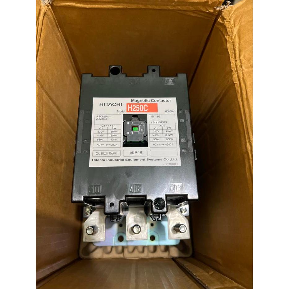 KONTAKTOR H250C HITACHI 3P 300A ORIGINAL