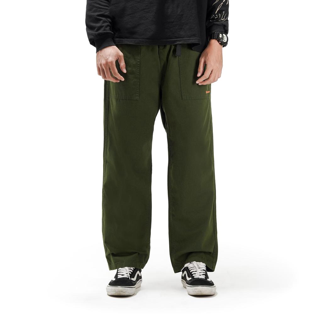 QueenBeer - Fatigue Pants Baggy Fit Grace Green