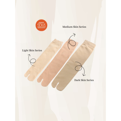 SOKA - Kaos Kaki Jempol Polos Skin Series Non TH