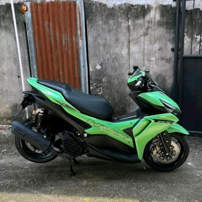 STRIPING STICKER AEROX 155 NVX 155 CONNECTED CUSTOM TRANSPARAN MALAYSIA - NVX HITAM
