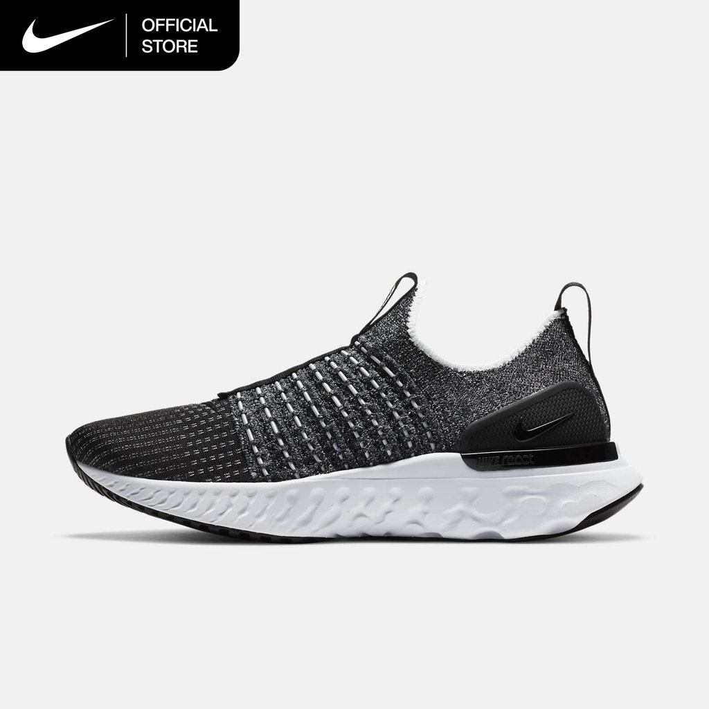 Nike Women's React Phantom Run Flyknit 2 Running Shoes - Black [CJ0280-002]