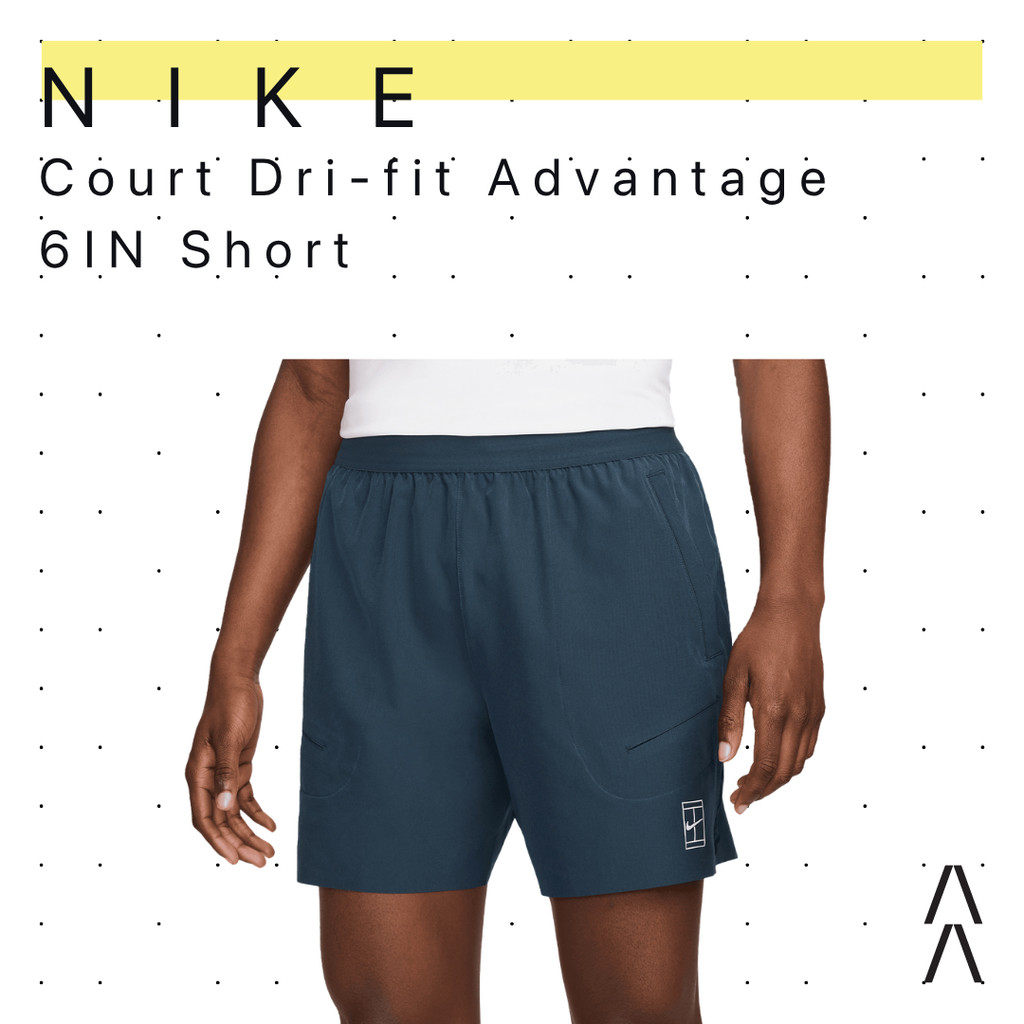 Nike Men's Court Dri-fit Advantage 6IN Short - Celana Pendek Pria/Shorts Pants Men